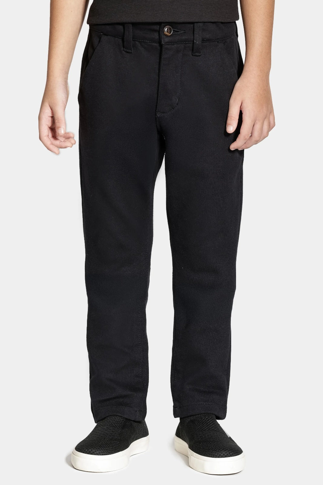 Calça Chino Color Infantil Confort Preto