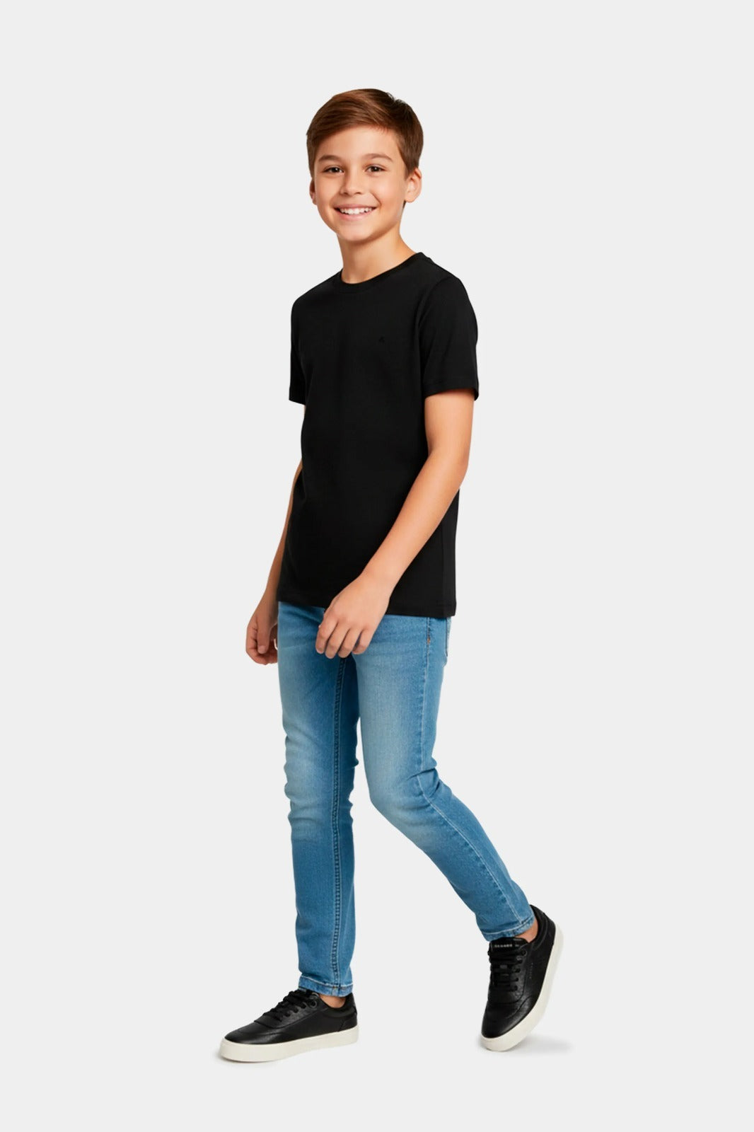 Calça Jeans Infantil Slim Azul Medio