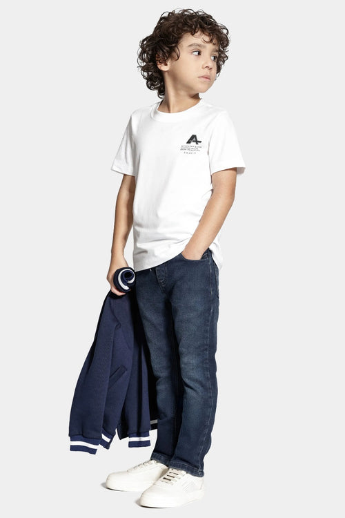 Calça Jeans Infantil Confort Azul Escuro