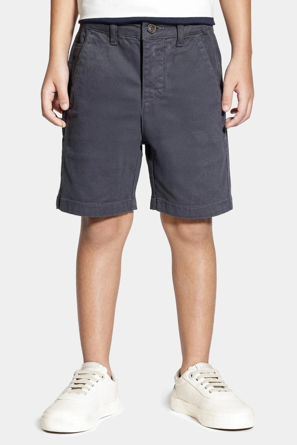 Bermuda Chino Color Sarjada Infantil Marinho