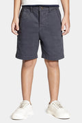 Bermuda Chino Color Sarjada Infantil Marinho