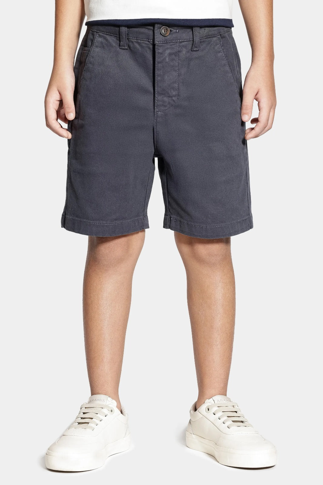 Bermuda Chino Color Sarjada Infantil Marinho