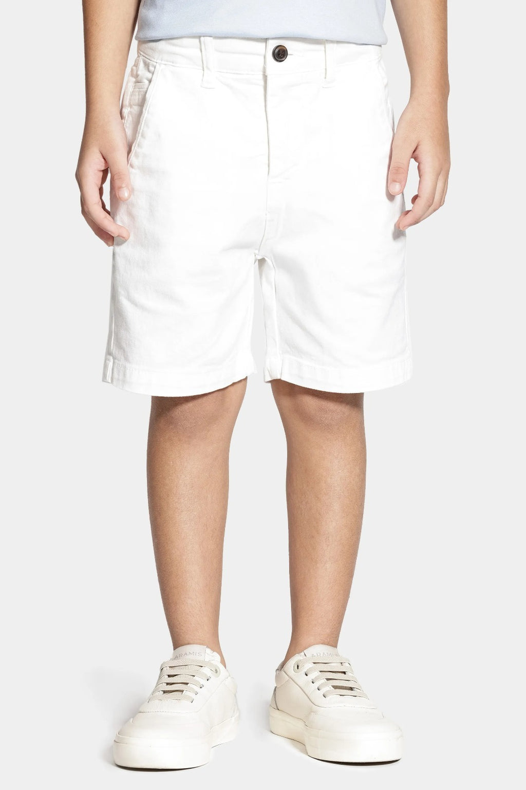 Bermuda Chino Color Sarjada Infantil Off White