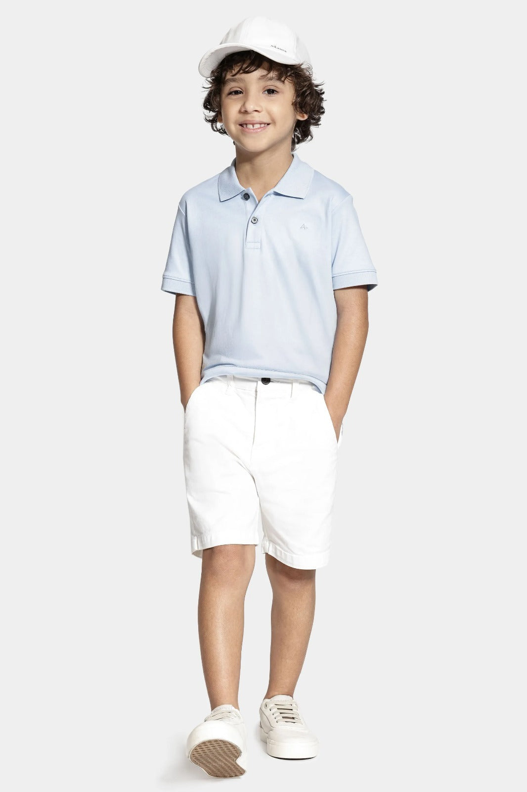 Bermuda Chino Color Sarjada Infantil Off White