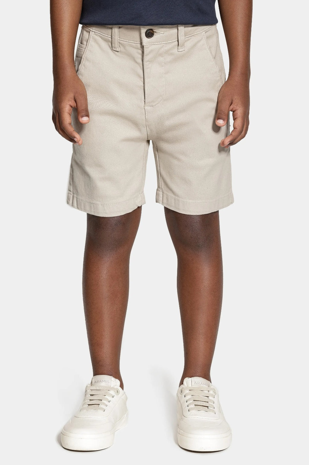 Bermuda Chino Color Sarjada Infantil Areia