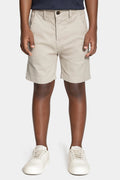 Bermuda Chino Color Sarjada Infantil Areia