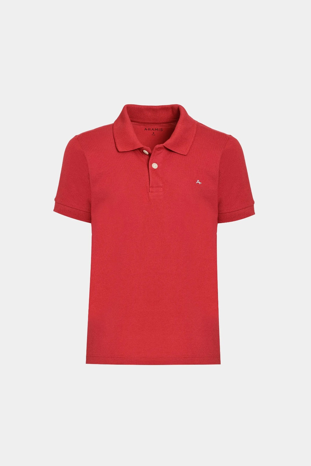 Polo Infantil Manga Curta Vermelho