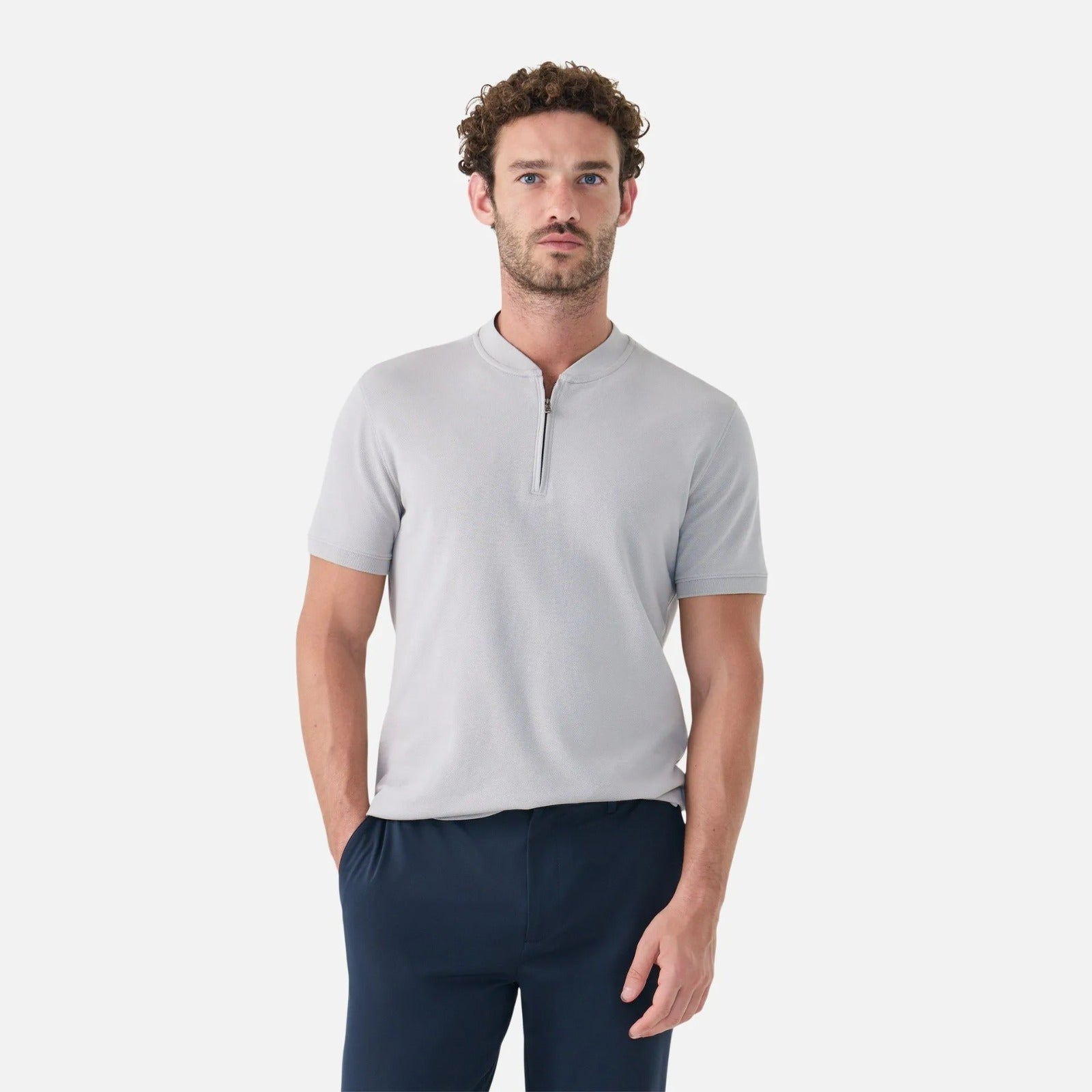 Polo Pima Piquet Zíper