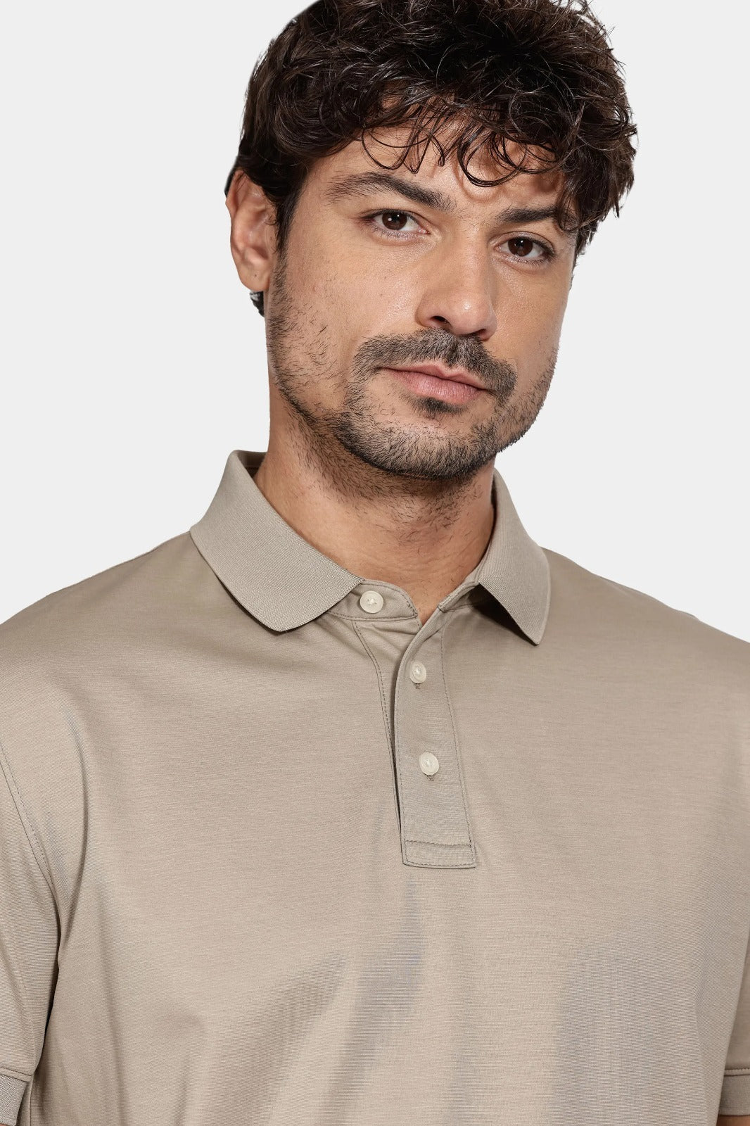 Polo Manga Curta A-70 Interlock Fendi