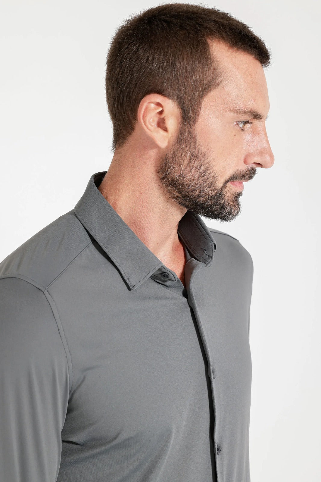 Camisa Flex Defense Manga Longa Cinza Grafite