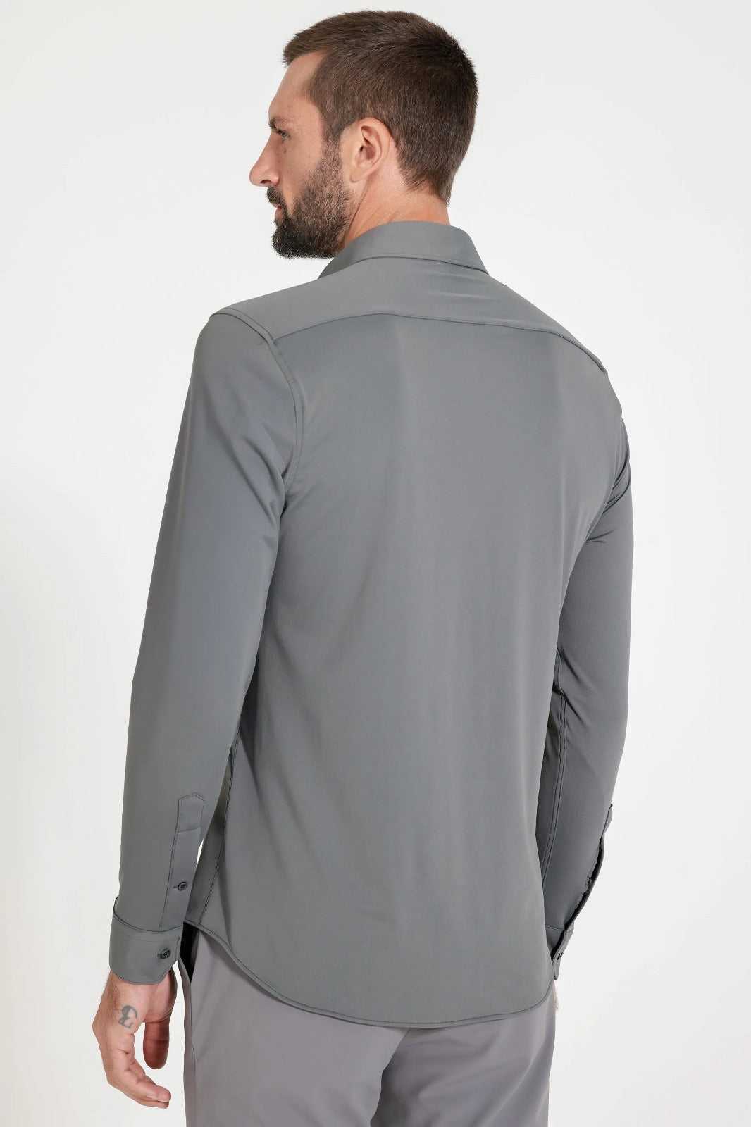 Camisa Flex Defense Manga Longa Cinza Grafite