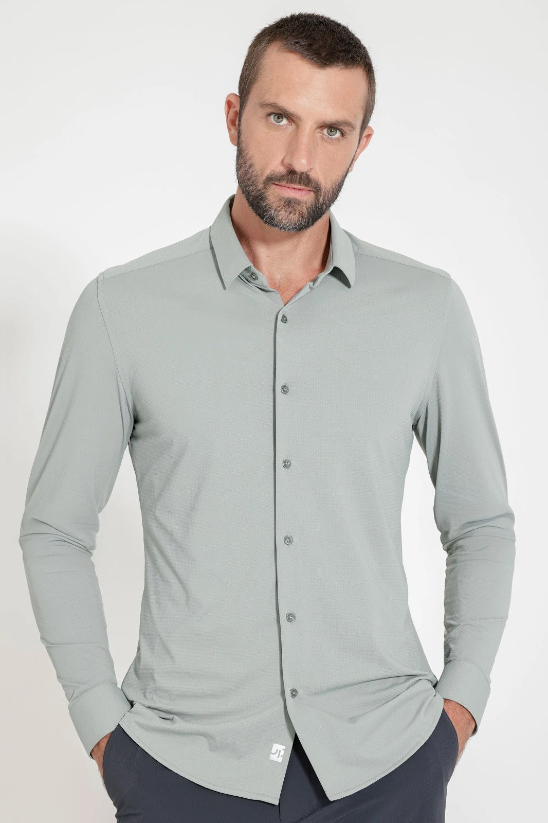 Camisa Bold Manga Longa Verde Pistache