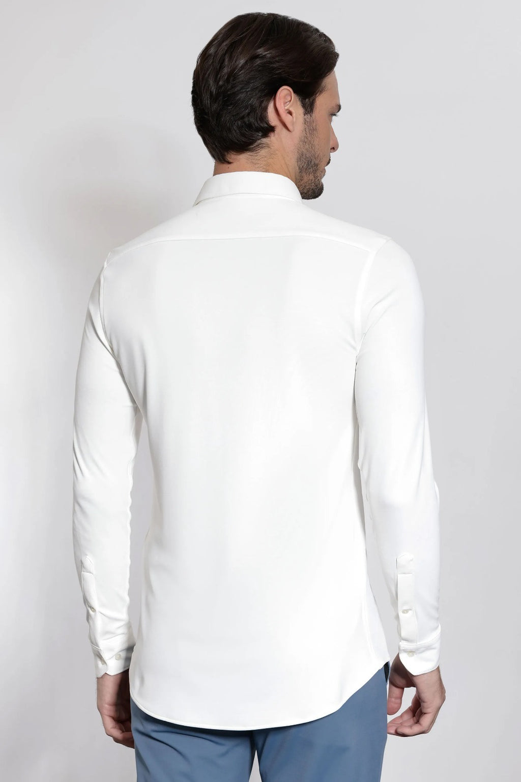 Camisa Manga Longa Slim Poliamida Micro Piquet Algodao