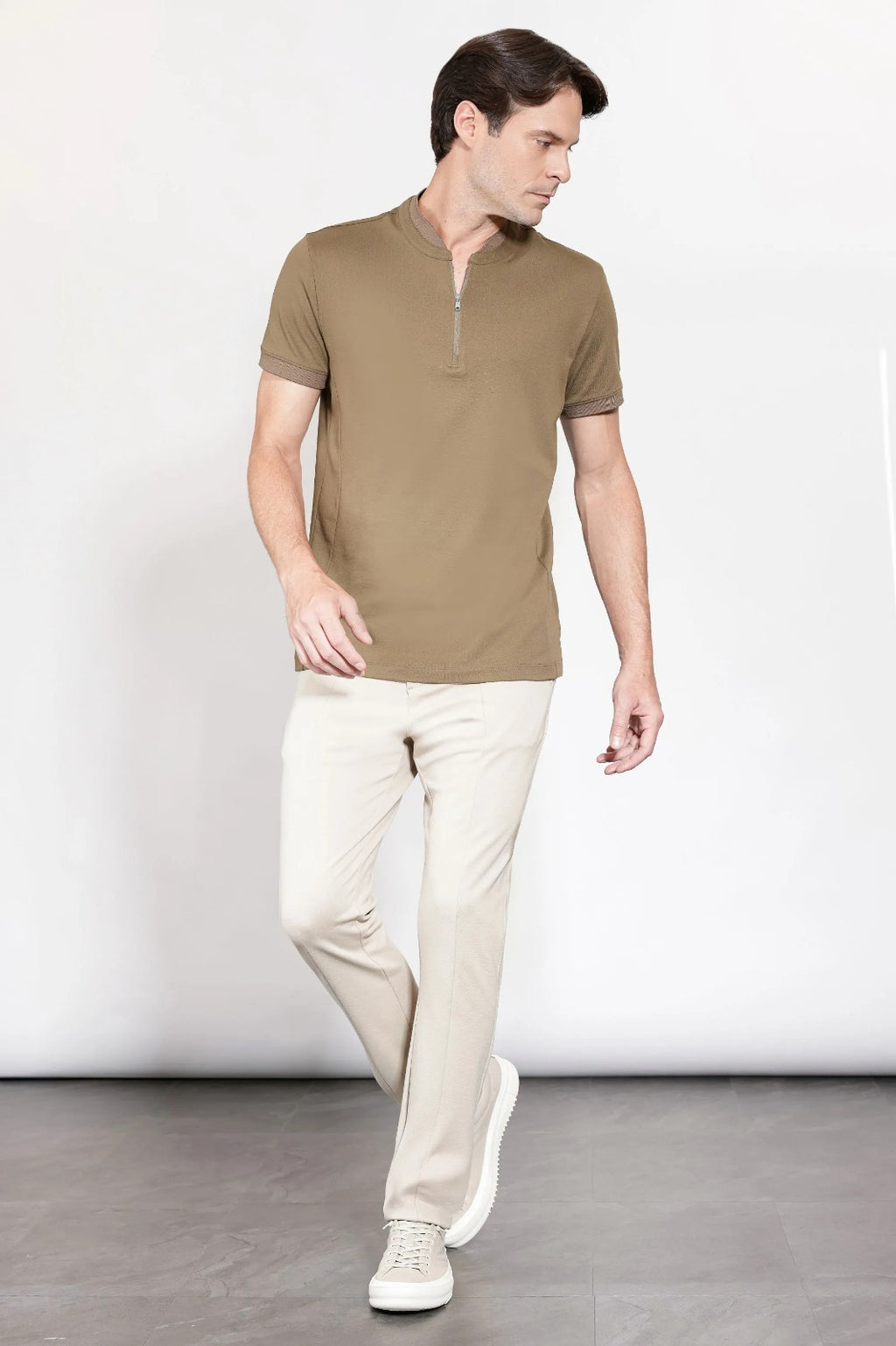 Polo Piquet Pima Performing Verde Militar