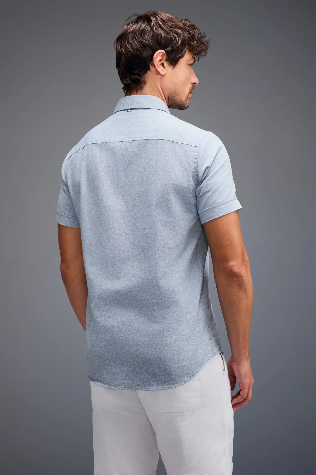 Camisa Manga Curta Oxford Color