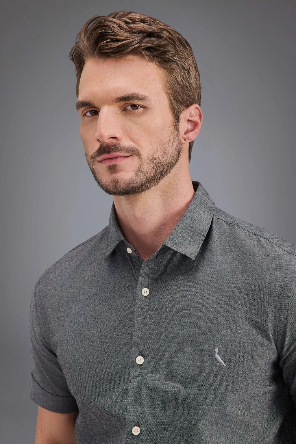 Camisa Manga Curta Oxford Color