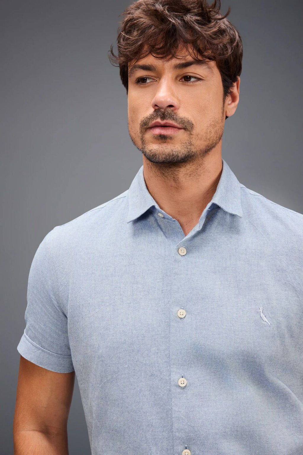 Camisa Manga Curta Oxford Color