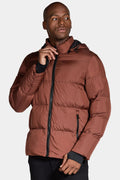 Jaqueta Rip Stop Metálico Puffer Ocre