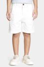Bermuda Chino Color Sarjada Infantil Off White