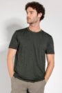 Camiseta Seamless Jacquard Verde Militar